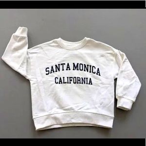 white kids Zara sweatshirt